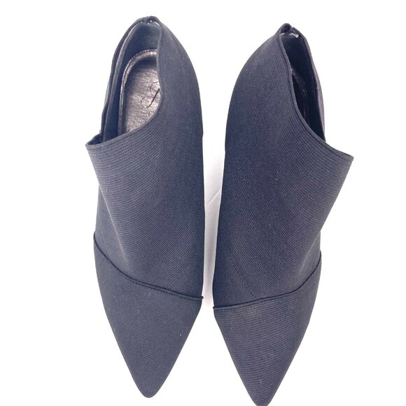 Adrianna Papell Black Pointed Toe Stretch Booties Leather Lining Size 6.5M - Picture 3 of 12